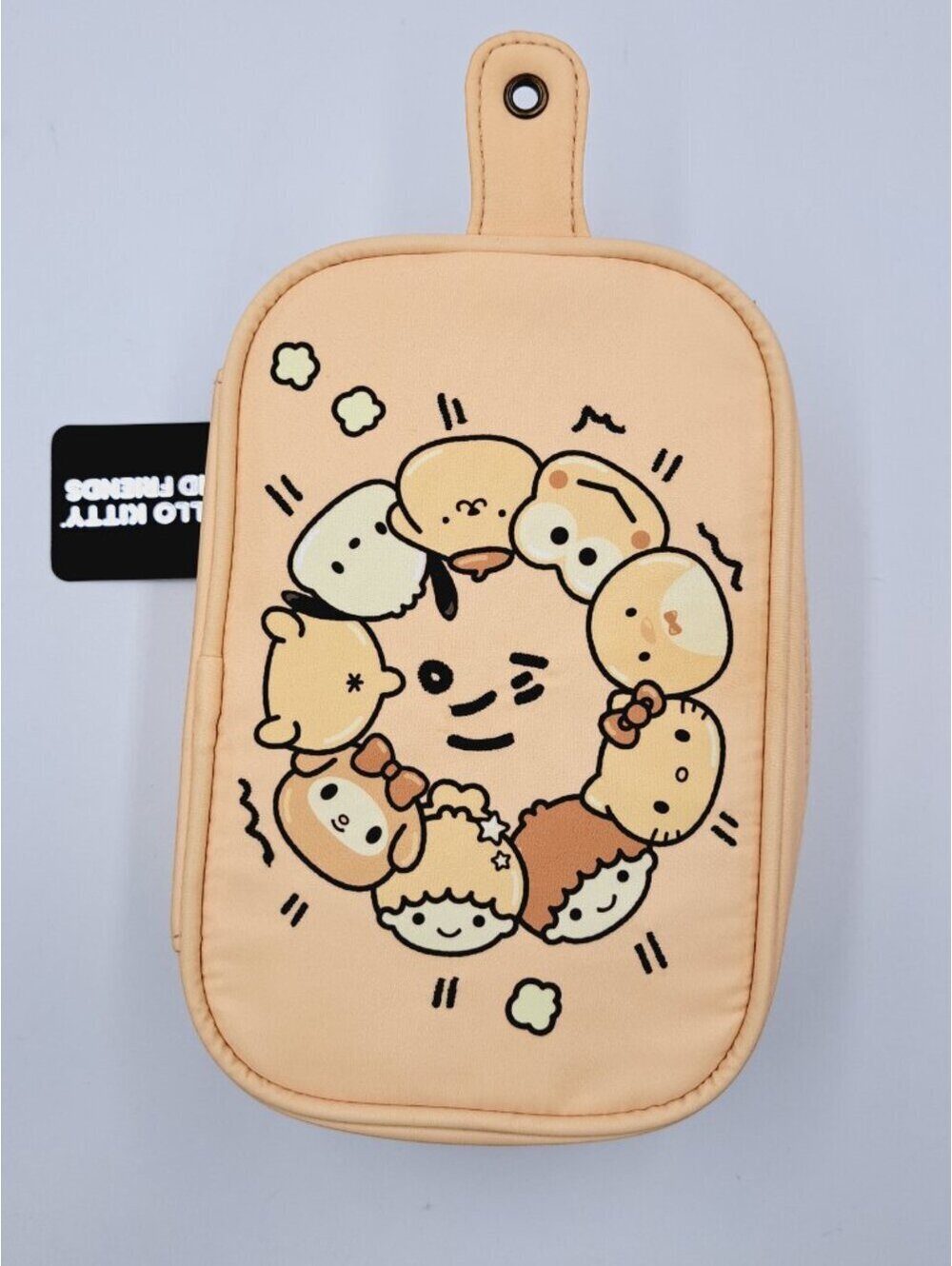 Sanrio Hello Kitty & Friends Bread Makeup Bag Kawaii Travel Vacation Cute Gym